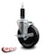 Service Caster 5'' Phenolic Swivel 1-1/8'' Expanding Stem Caster with Brake SCC-EX20S514-PHS-TLB-118 - alternate 2